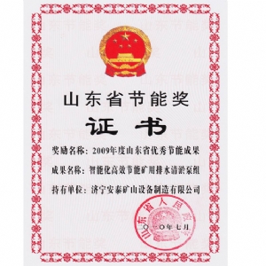 山东省节能奖