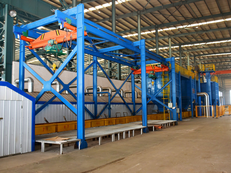 覆膜砂成型浇注生产线1