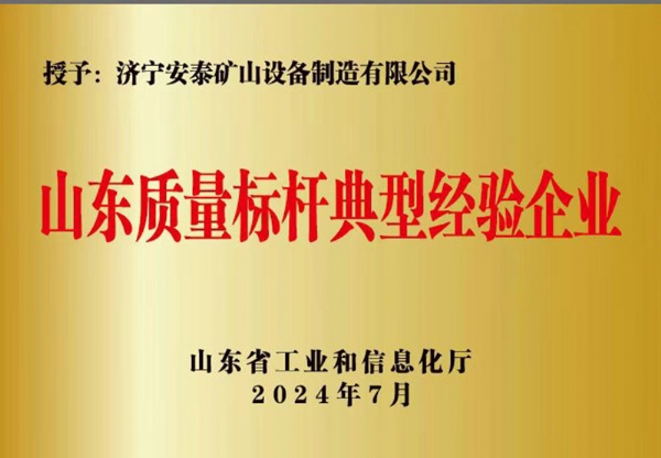 山东质量标杆典型经验企业