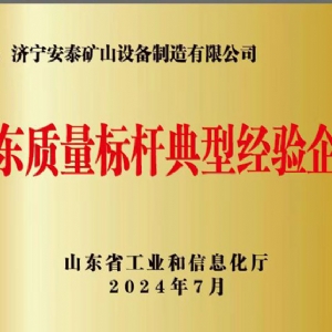 山东质量标杆典型经验企业